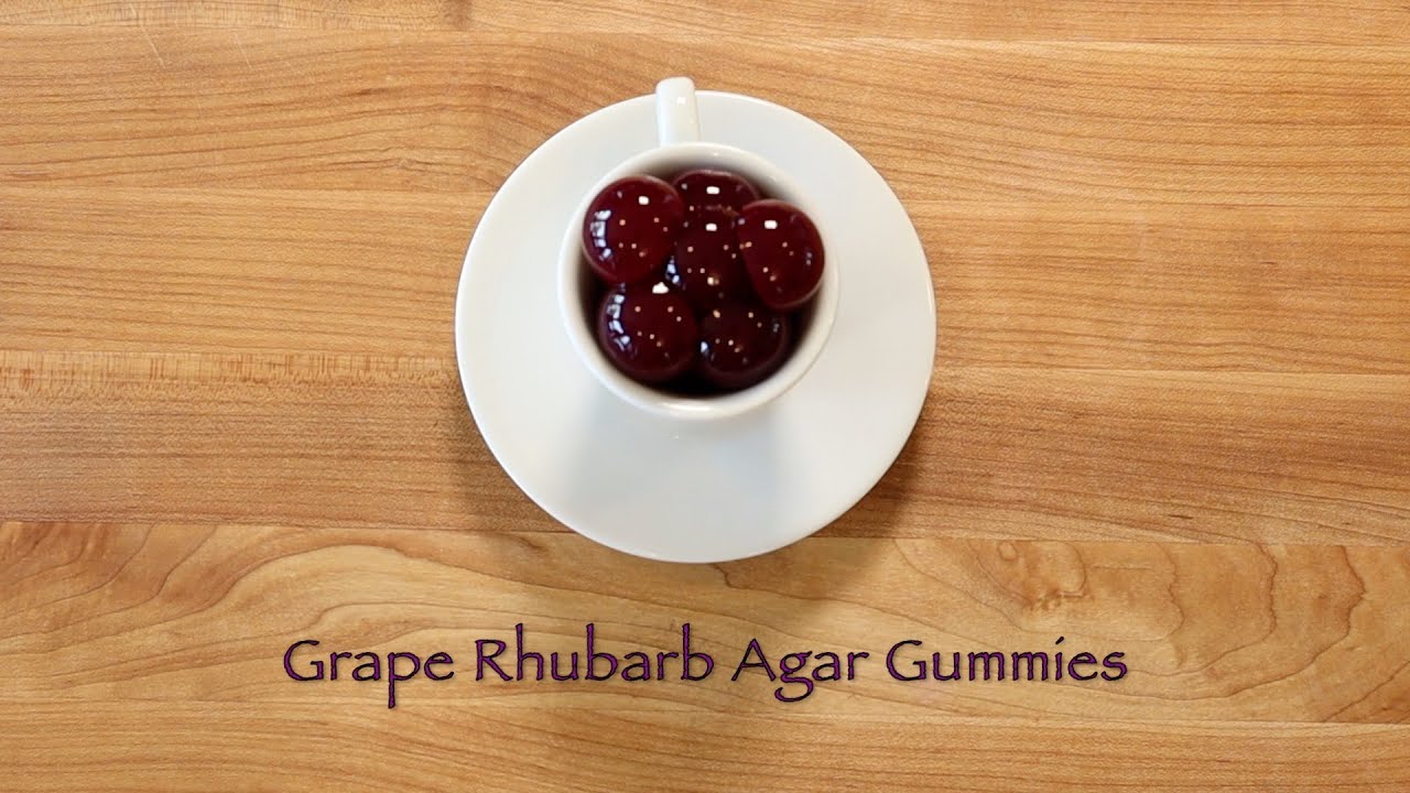 Grape Rhubarb Agar Gummies
