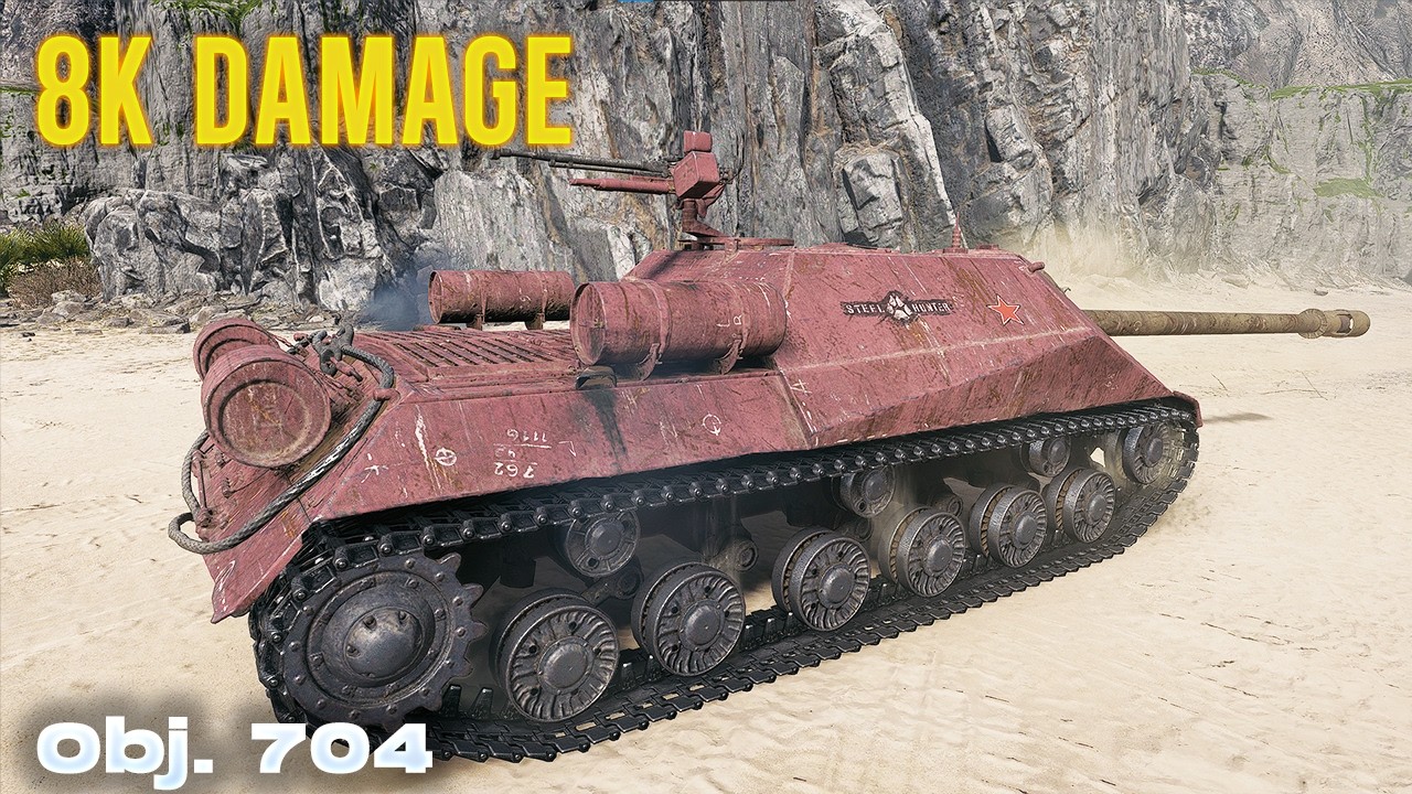 Obj. 704 Big Gun Game 8,1K Damage