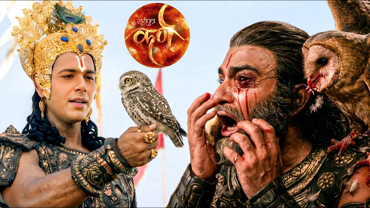 वासुदेव के एक इशारे पर उल्लू ने छीनी शकुनी कि दोनों आँखें || Suryaputra Karn