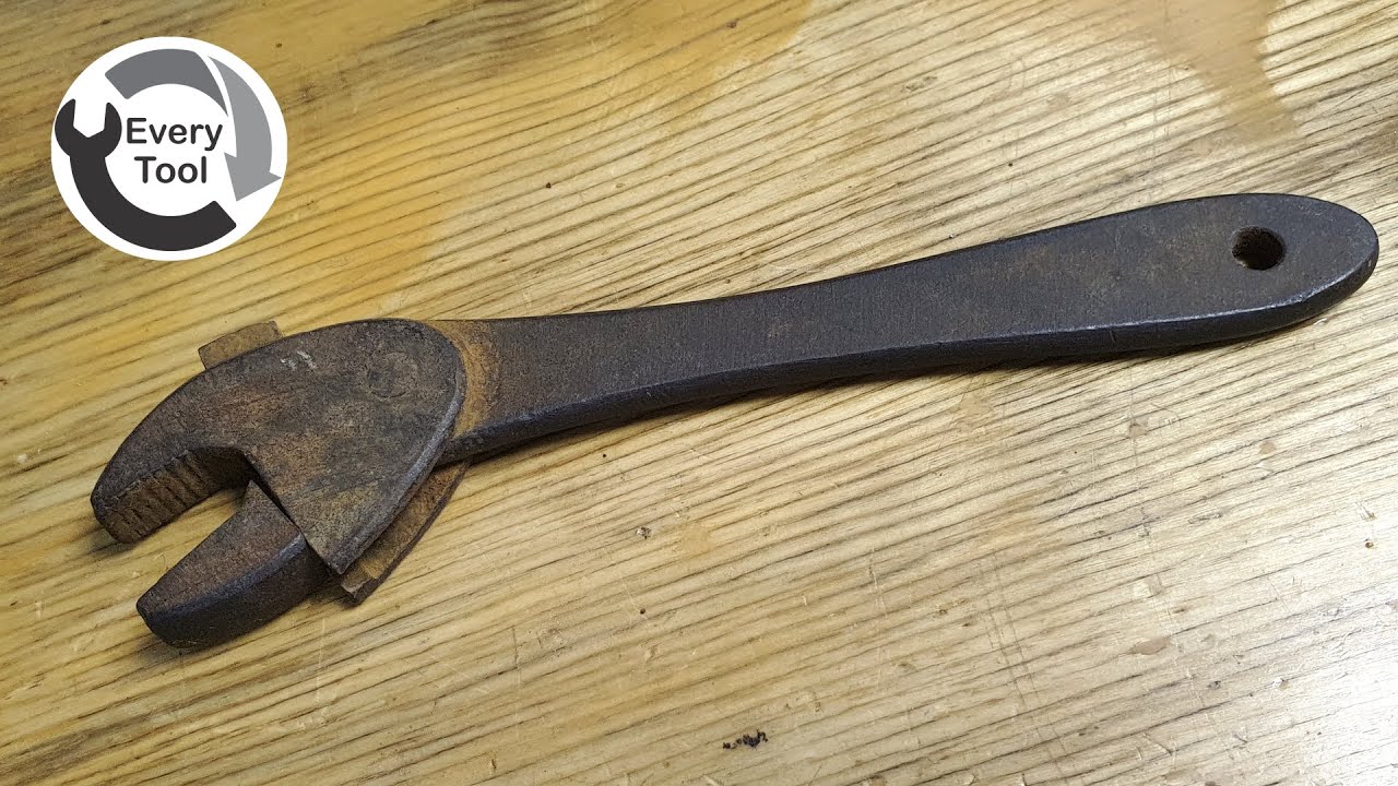 How To Restore - Adjustable Wrench - Complete Restoration - With stop motion and time-lapse