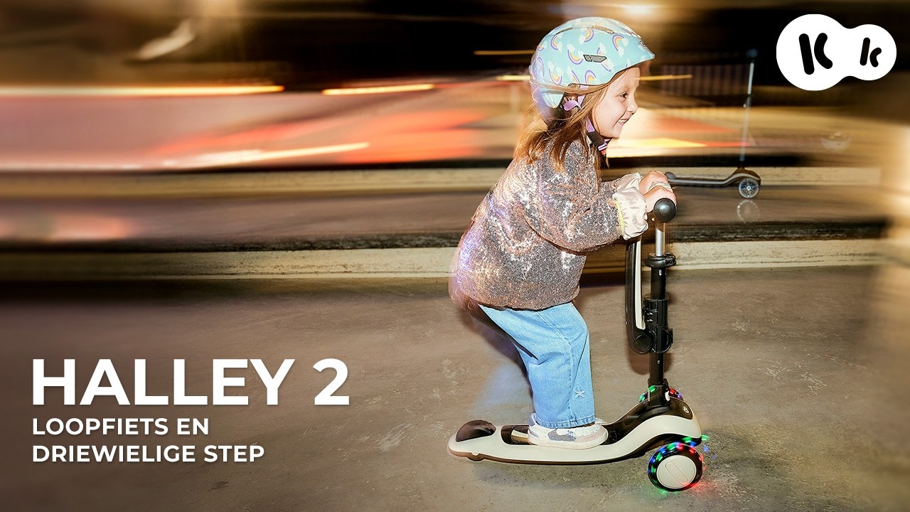 Kinderkraft HALLEY 2 – loopfiets en driewielige step | 2-in-1