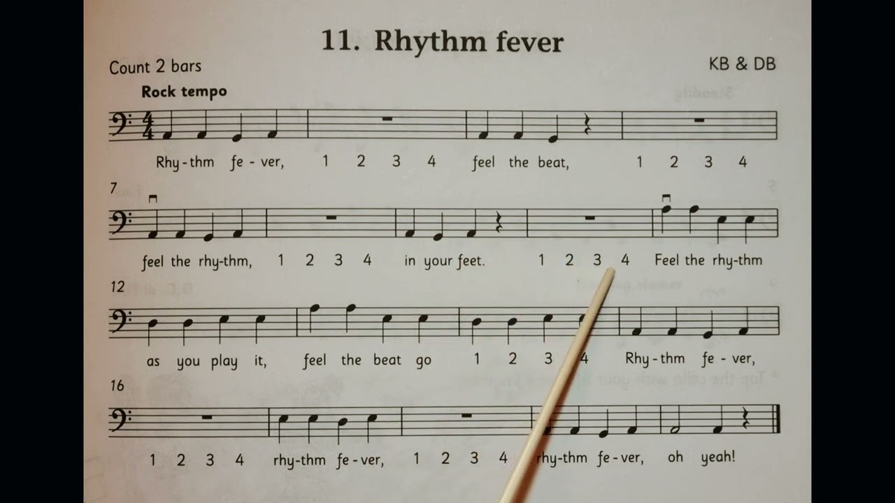 11 Rhythm Fever piano accompaniment at rehearsal speed