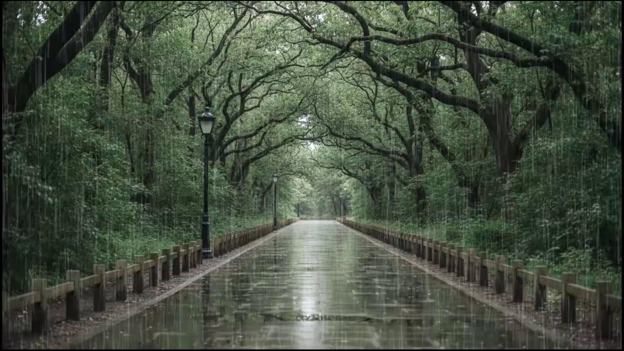 Peaceful Rain Sounds Over Forest Leaves | Soothing Ambient Audio for Restful Sleep and Stress Relief