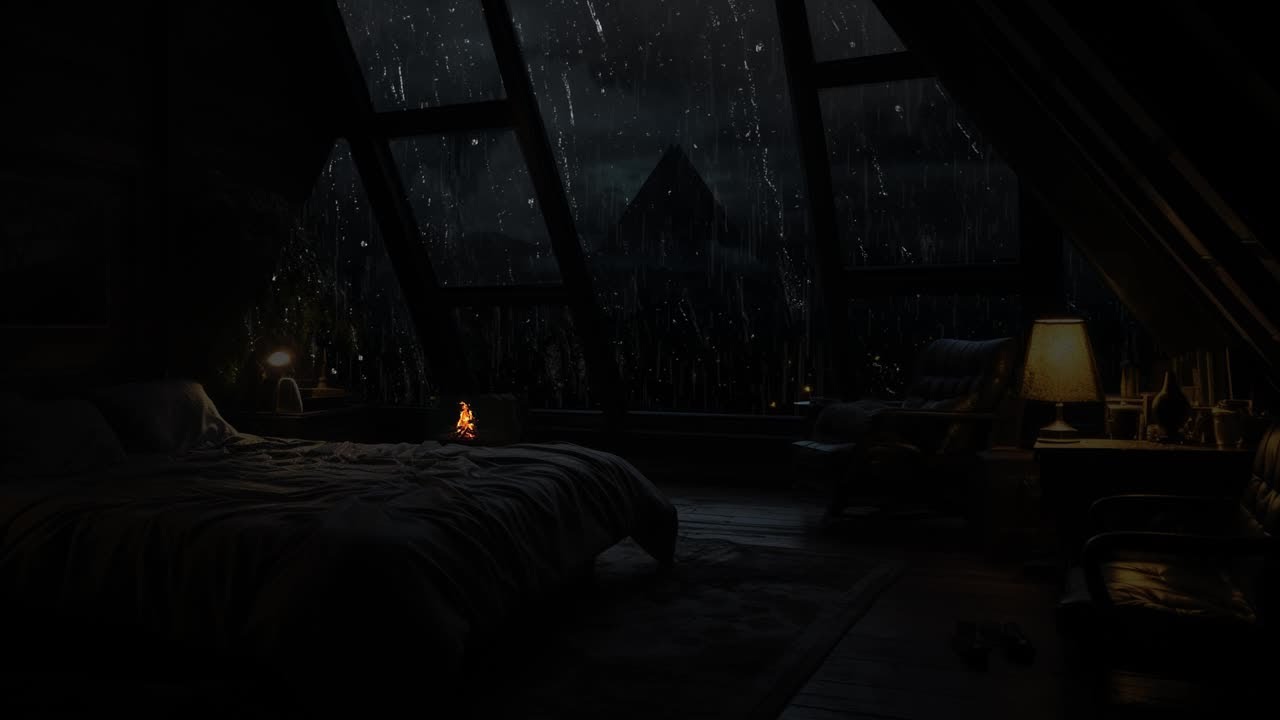 Embrace the Soothing Rain 🌧️🔥 – Cozy Ambience for Sleep, Relaxation & Peaceful Mind ✨ ASMR