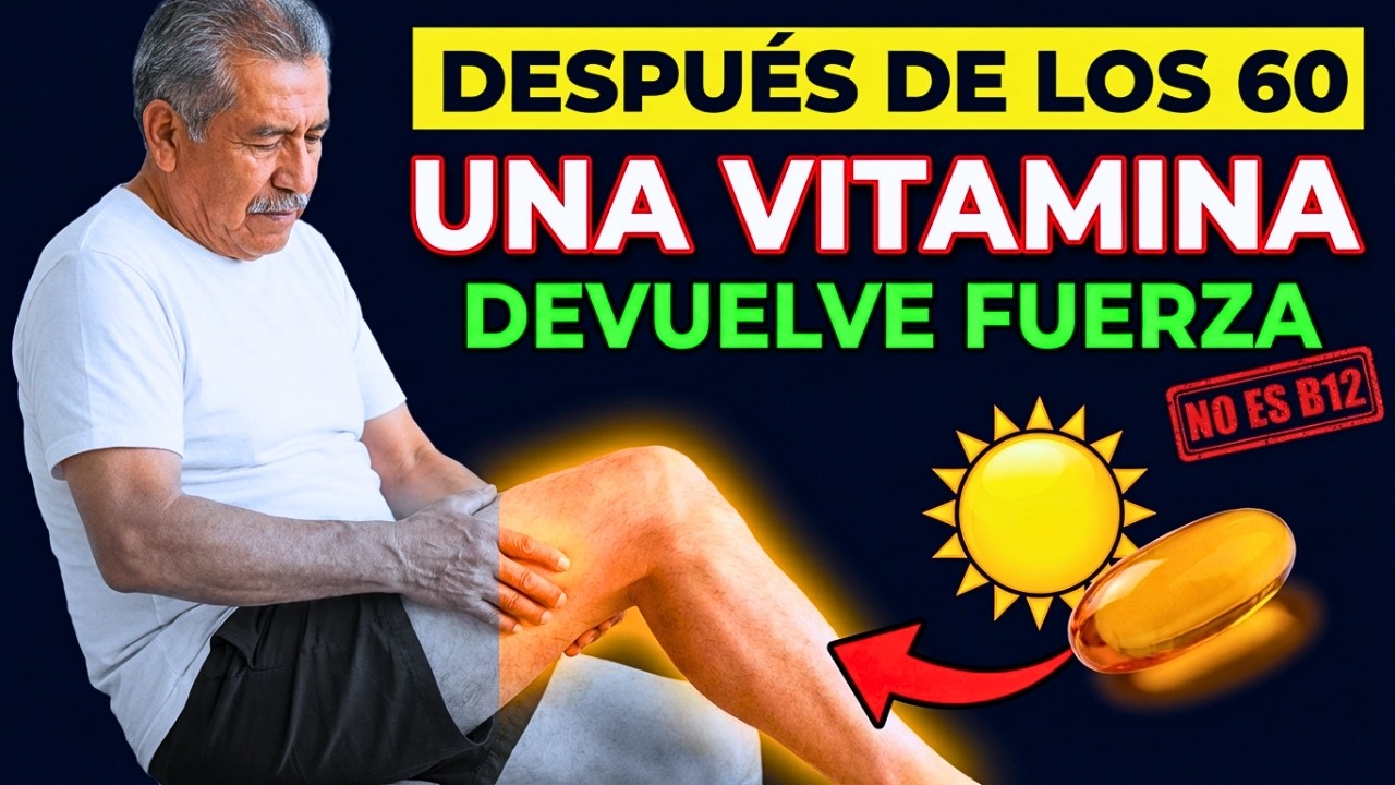 SOLO UNA Vitamina para recuperar la masa muscular después de los 60 (NO ES B12) | VIDA SALUDABLE 60+