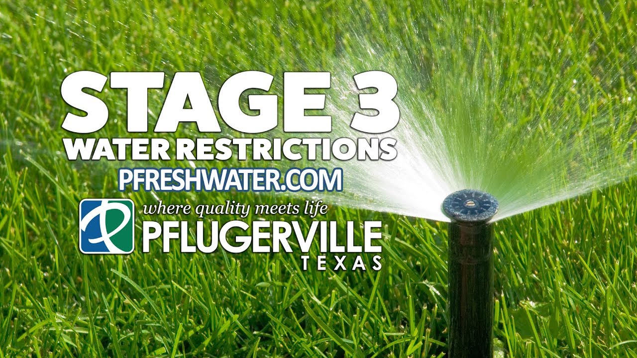 Stage 3 Water Restrictions