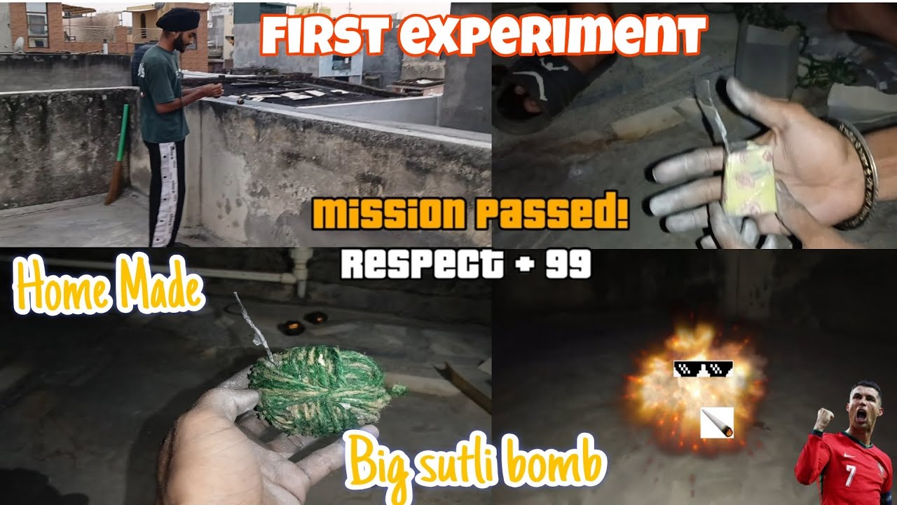 Home made big sutli bomb // First experiment // mission Successfull 💀☠️// 