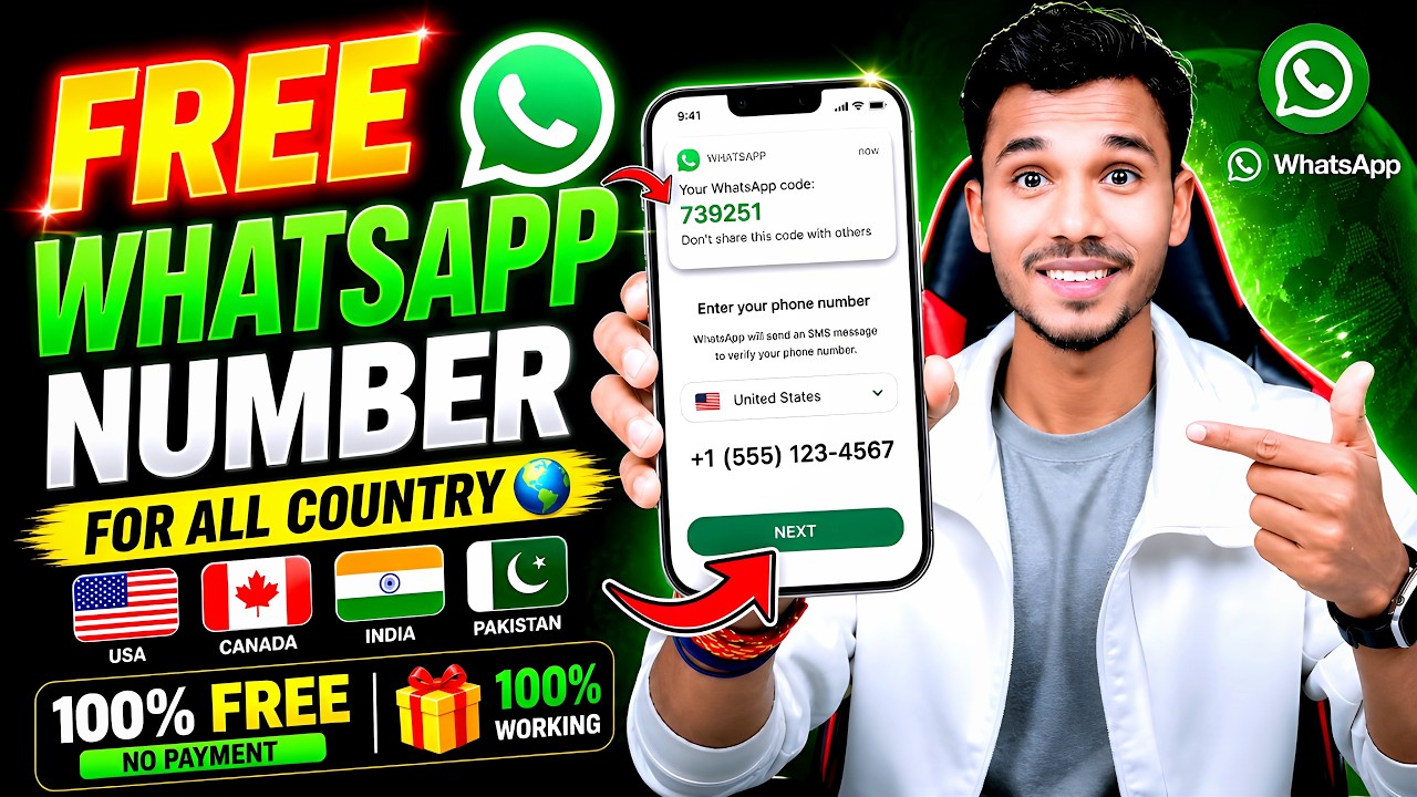 Free Virtual WhatsApp Number | Fake WhatsApp Kaise Banaye | Fake WhatsApp Number App 2026