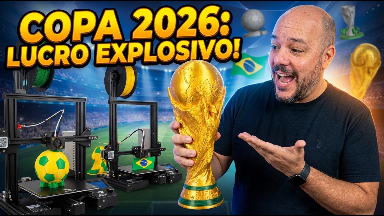 Antes que seja tarde: impressão 3D para a Copa 2026