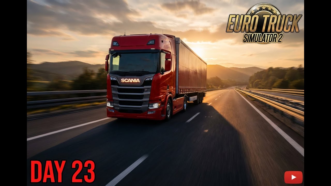 ETS 2 Day 23 | Long Distance Deliveries & Chill Drive