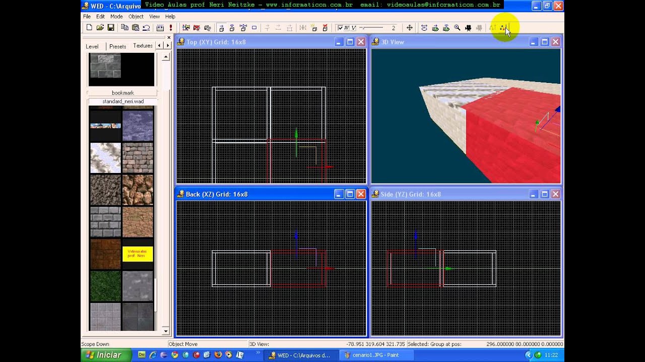 aula 3526 3d GameStudio - Criando portas e janelas  CSG Subtract.avi