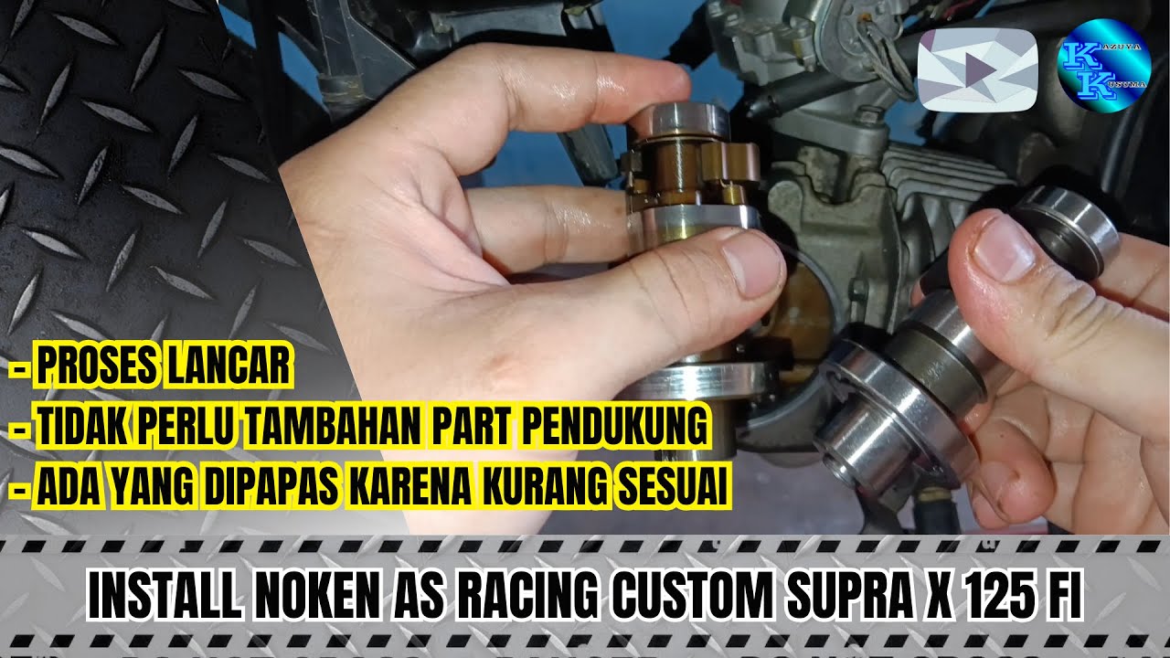 GANTI NOKEN AS RACING PADA MOTOR SUPRA X 125 FI TUNE UP