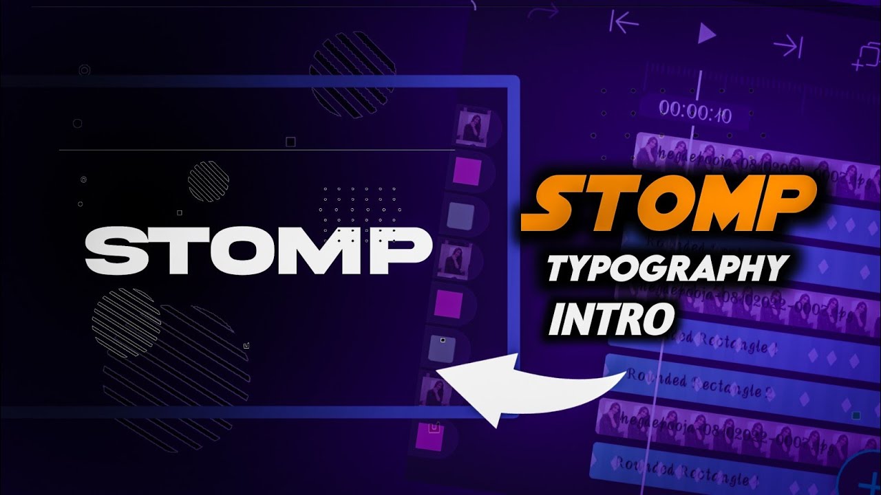 Trendy Stomp Typography Intro @Vikasvijaydesign @Real_tech_friends  #intro #alightmotion