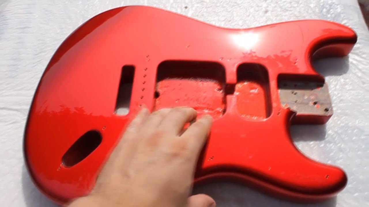 Pintando Guitarra - Candy Apple Red - MUSIC KOLOR®