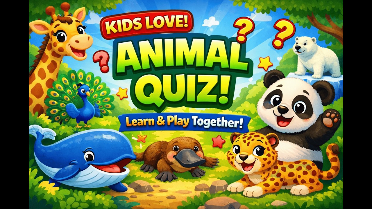 Kids LOVE This Animal Quiz Game! 🦒🐼 Learn & Play Together