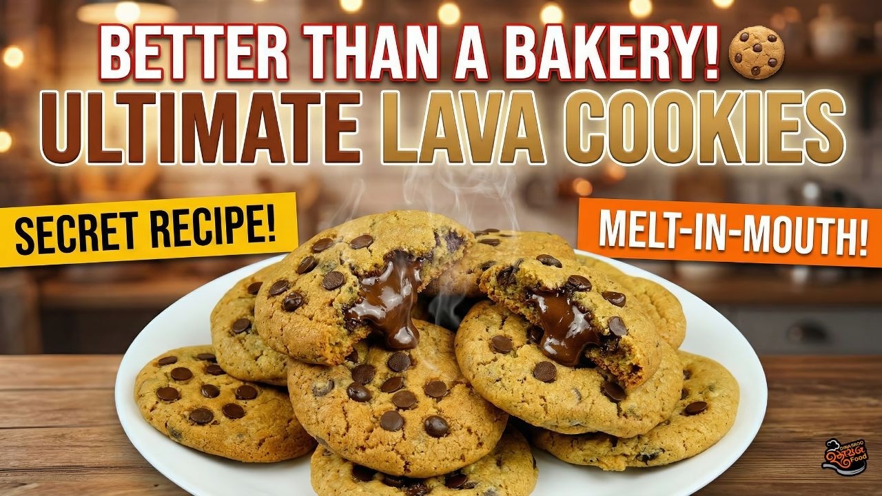 Better Than a Bakery! 🍪 The Ultimate Chocolate Lava Cookies