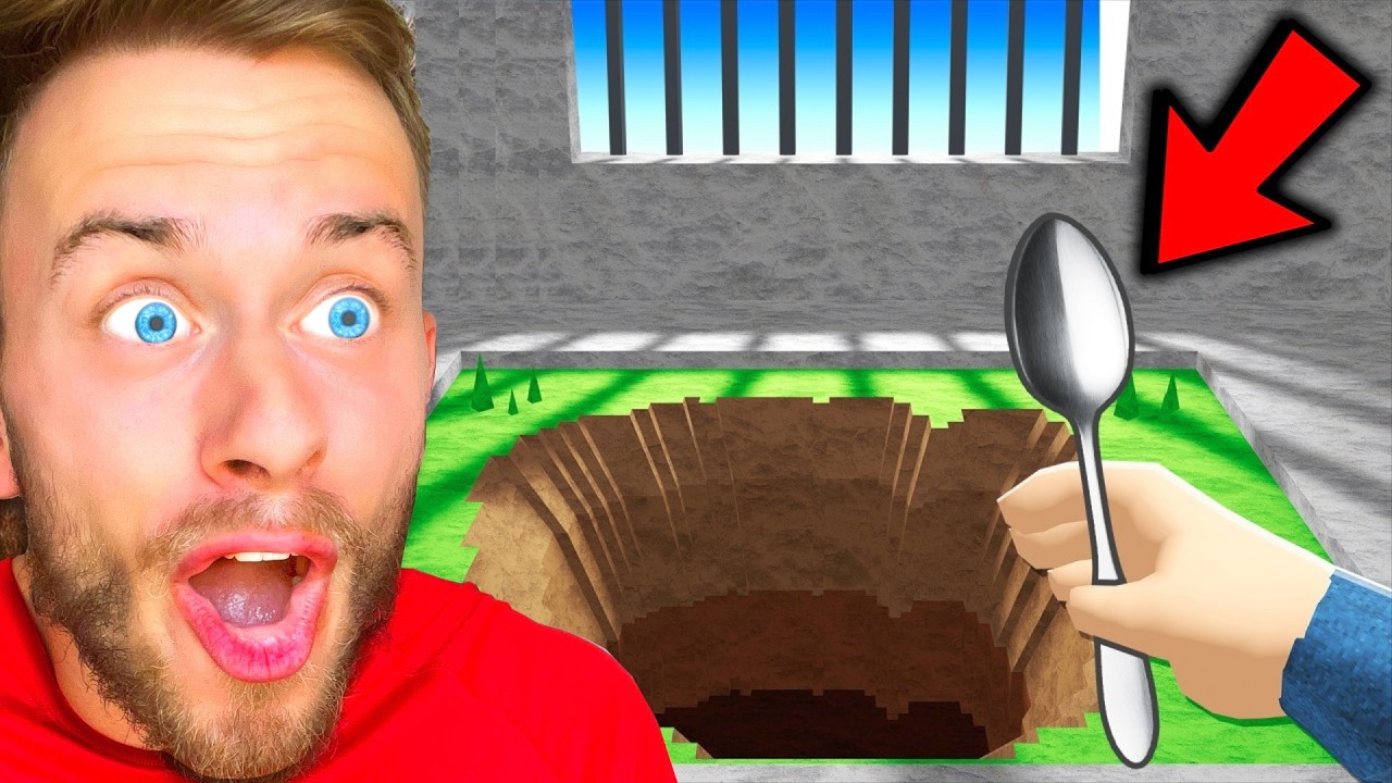 Ich breche aus dem GEFÄNGNIS aus - ABER NUR mit einem LÖFFEL! 🥄😱