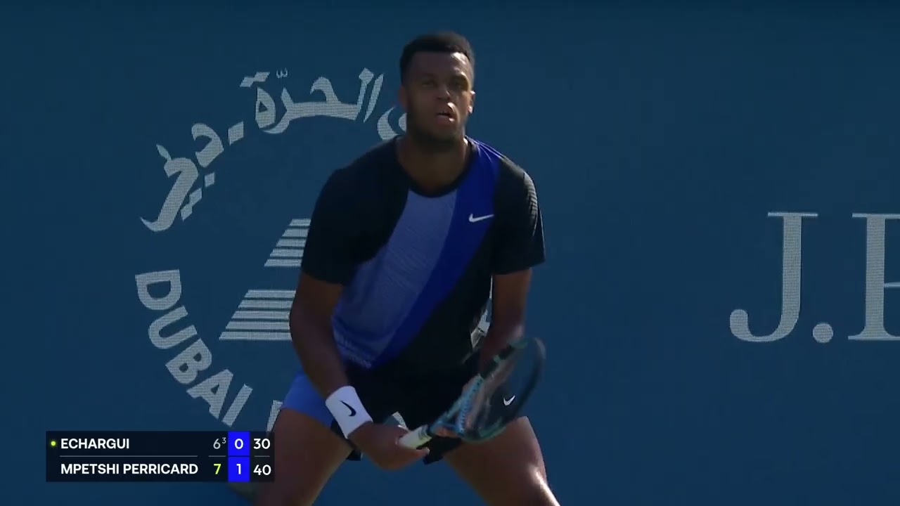 Match Highlights: Mpetshi Perricard vs. Echargui - R1 - 2026 Dubai Duty Free Tennis Championships