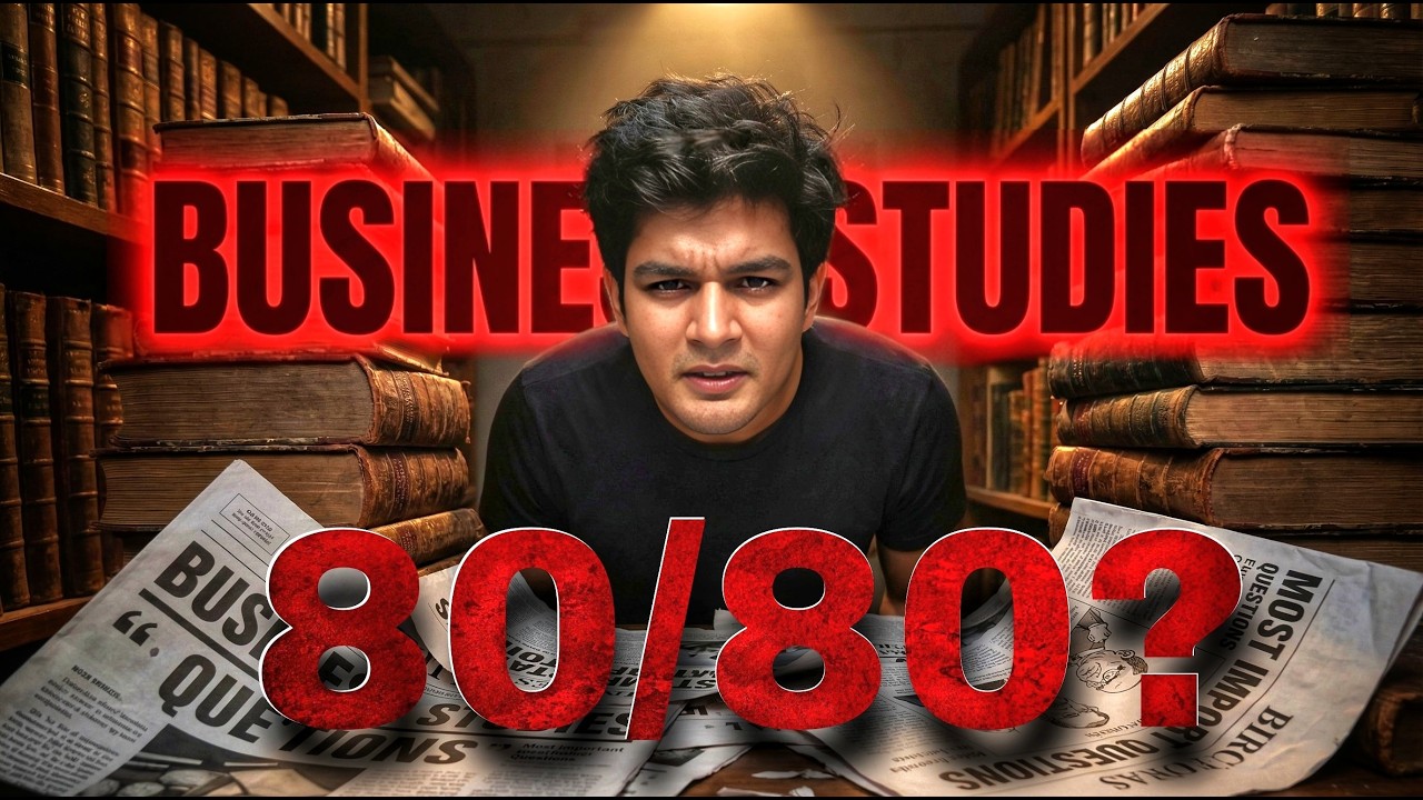 Business Studies Final Revision One Shot Most Important Questions 80/80 Challenge