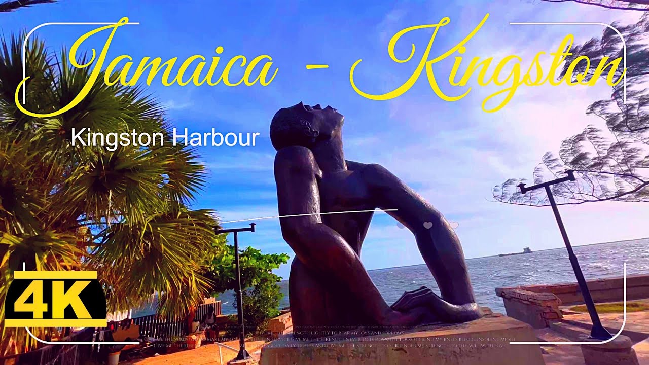 Kingston Harbour in Jamaica, _Travel & Walking Tour in 4k HDR