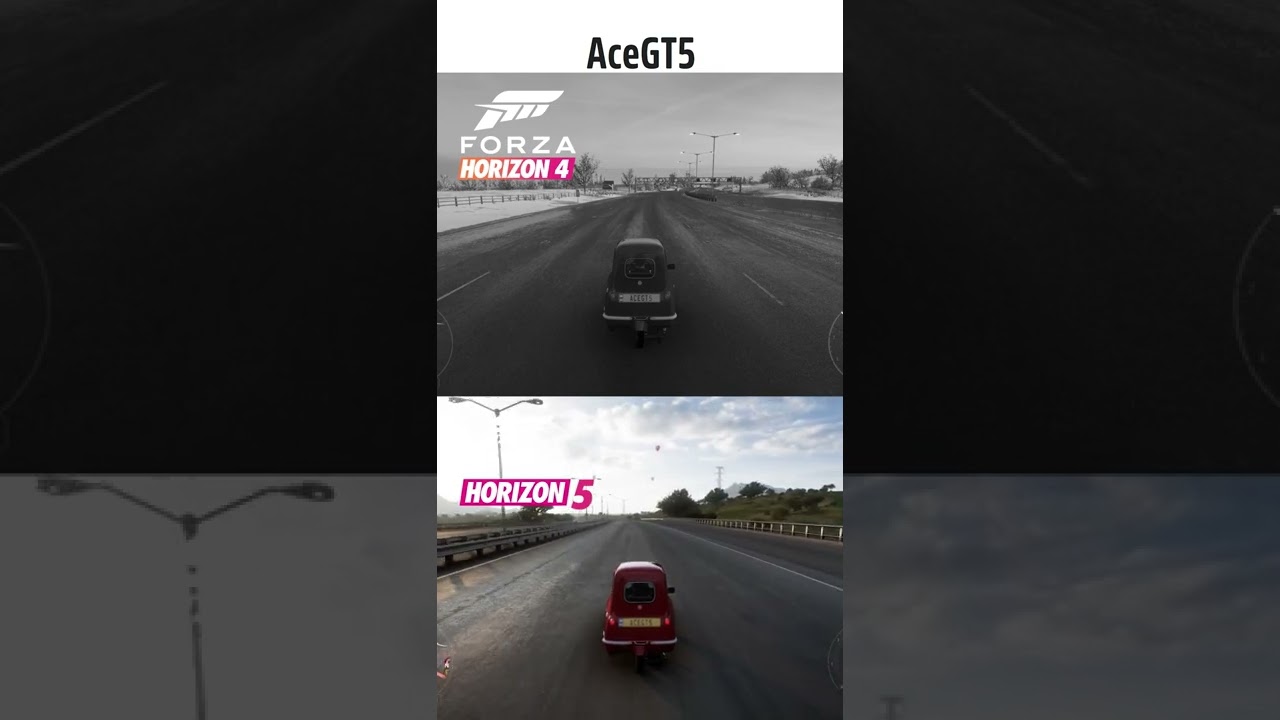 Peel P50 Comparison FH5 vs FH4 #Shorts