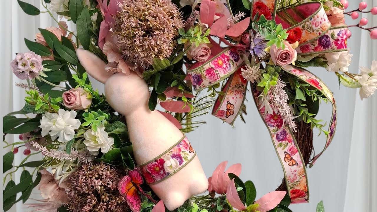 How to make an Artificial Spring/Easter Wreath.  🪻🐰