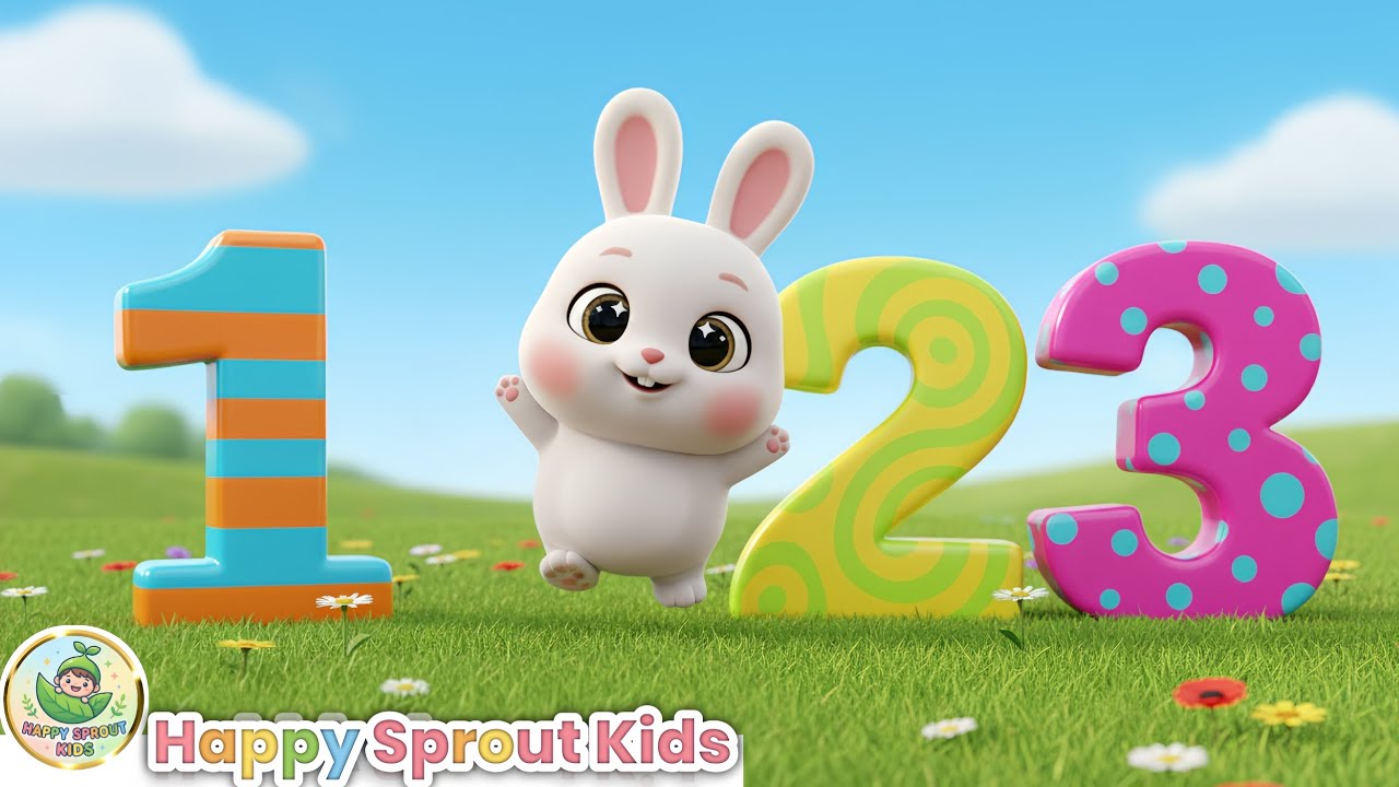 Rabbit Numbers Song 🐰 | Counting 1 to 10 Nursery Rhymes for Kids