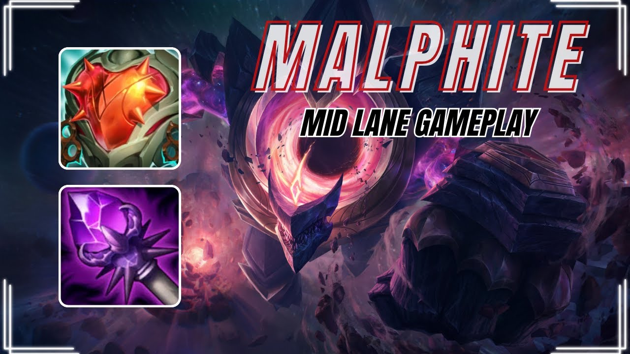 WILD RIFT - S TIER MALPHITE MID LANE GAMEPLAY | SCALING AP TANK