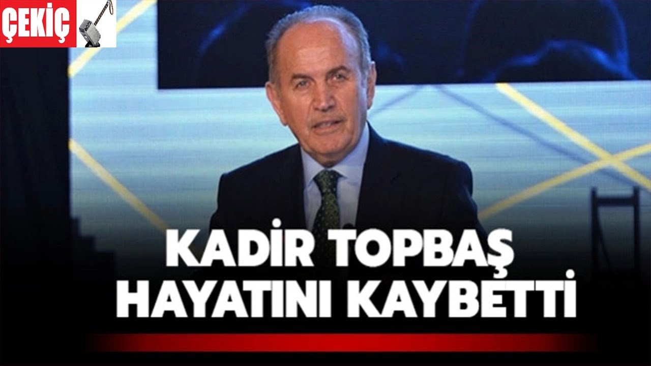 Kadir Topbaş Vefat Etti 13.02.2021 TURKEY