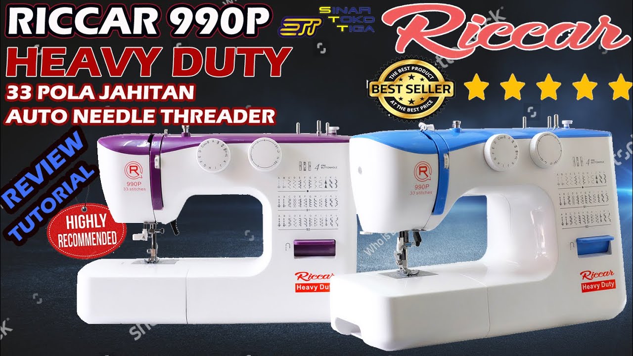 yg pemula sampai mahir, yuk klik video ini :') Riccar 990P HEAVY DUTY Mesin Jahit | SINAR TOKO TIGA