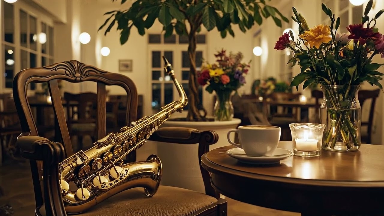 Smooth Midnight Sax Jazz 🎷 Cozy Cafe Background Music (3 Hours)
