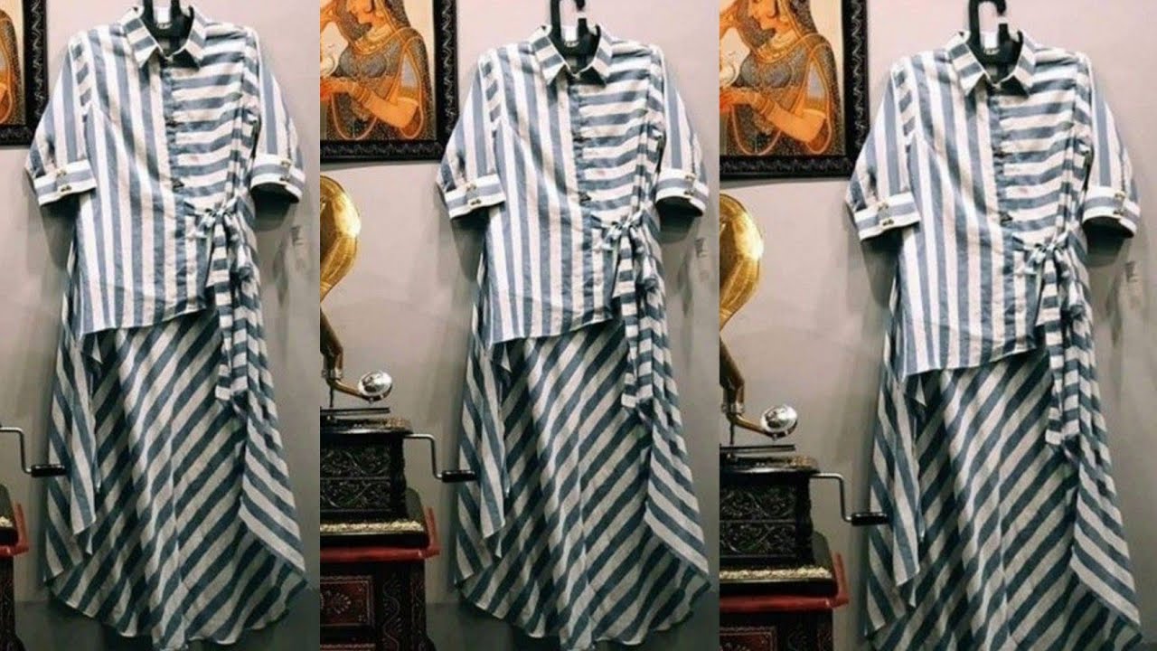 Shirt Style Kurti/Shirt Kurti/Shirt Kurti Cutting and Stitching #shirtstyle #shirtstylekurti #shirt