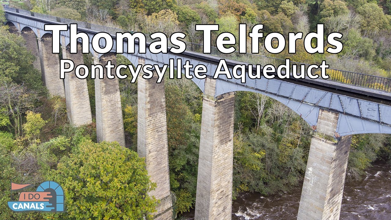 Thomas Telford's Pontcysyllte Aqueduct Llangollen Canal crossing the River Dee Ep1