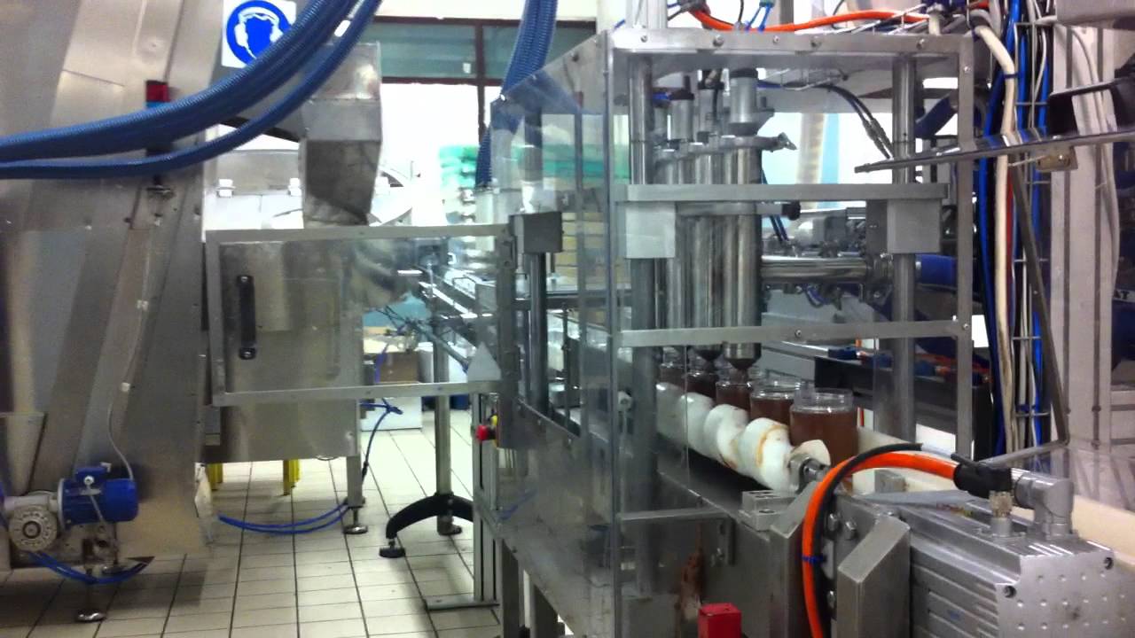 conditionnement des pots de pâte à tartiner.MOV