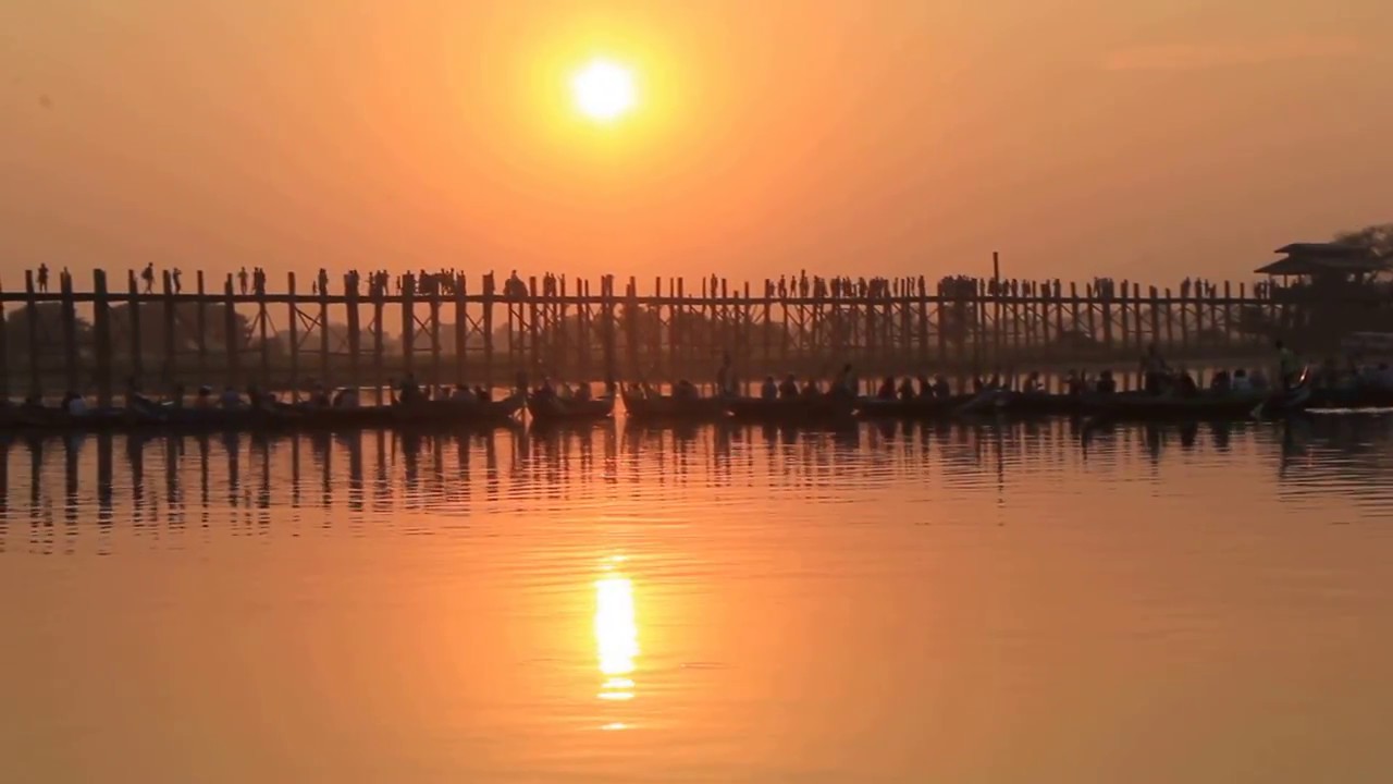 Закат на мосту У Бейн Мьянма | Sunset at U Bein Bridge Myanmar