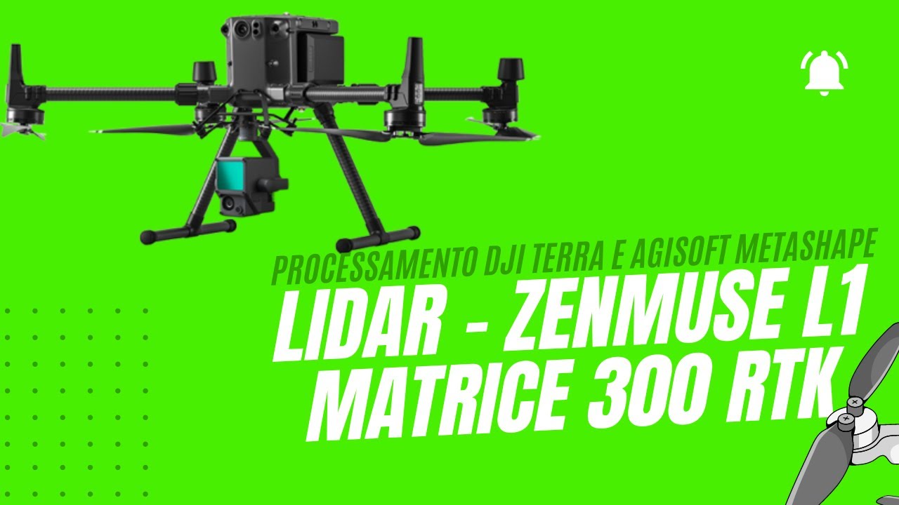 Como realizar processamento de LiDAR da Zenmuse L1 com DJI Terra não licenciado no Agisoft Metashape