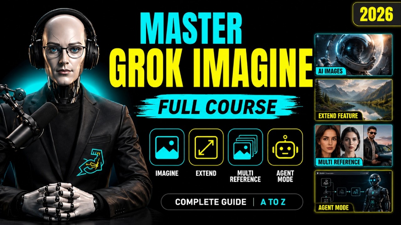 🔥 Grok Imagine Full Tutorial 2026 | Agent Mode, Multi Reference & UGC Ads (Complete Guide)