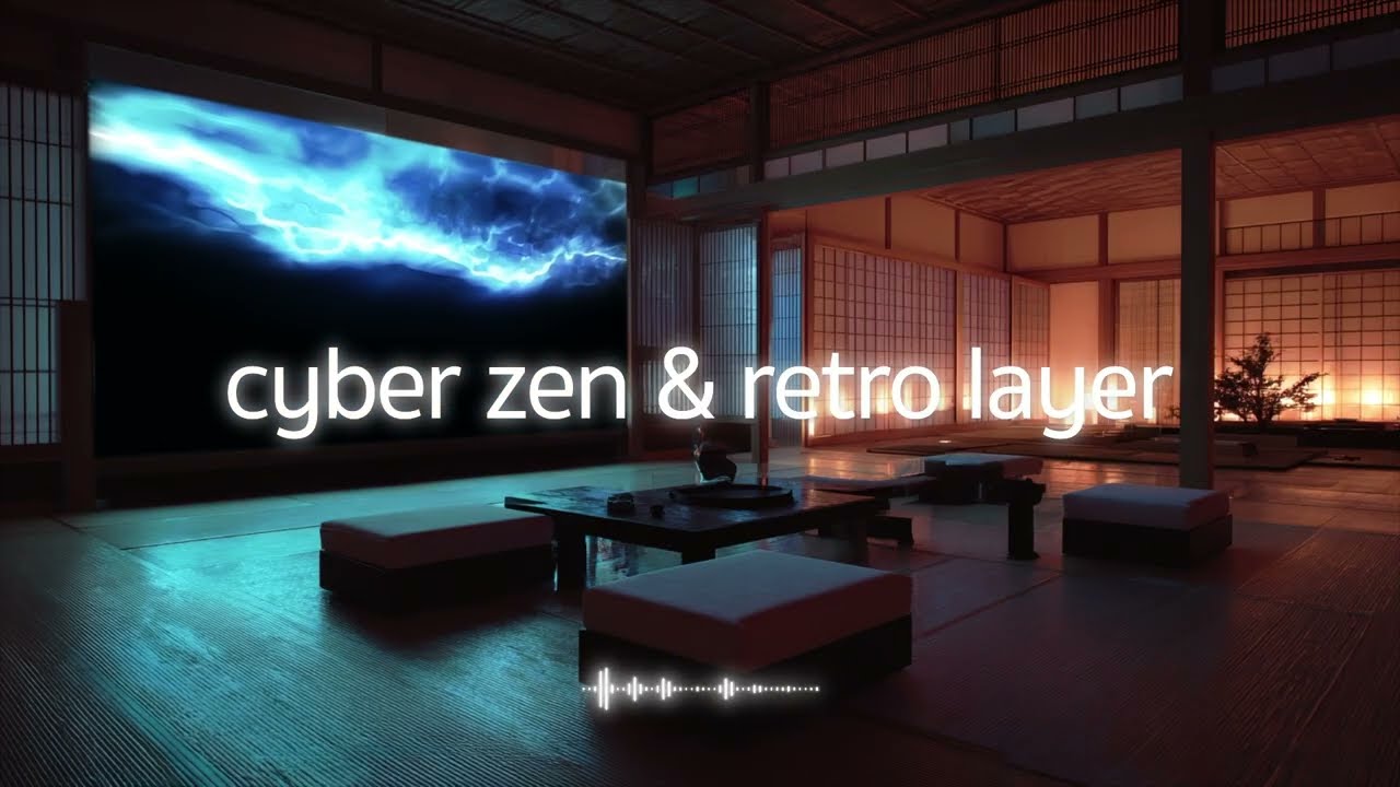 【lofi BGM】Cyber Zen & Retro Layer｜夜の没入を深める和モダンChill音楽