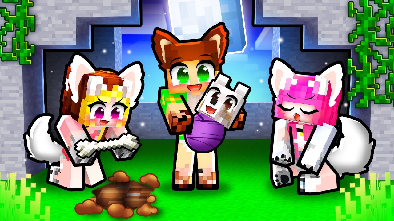 Am o Familie de LUPI *BEBE* pe Minecraft...