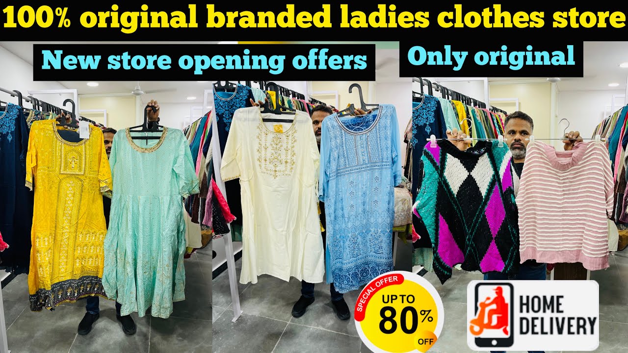 100% original branded ladies clothes store in Hyderabad upto 80% off / never ending beauty