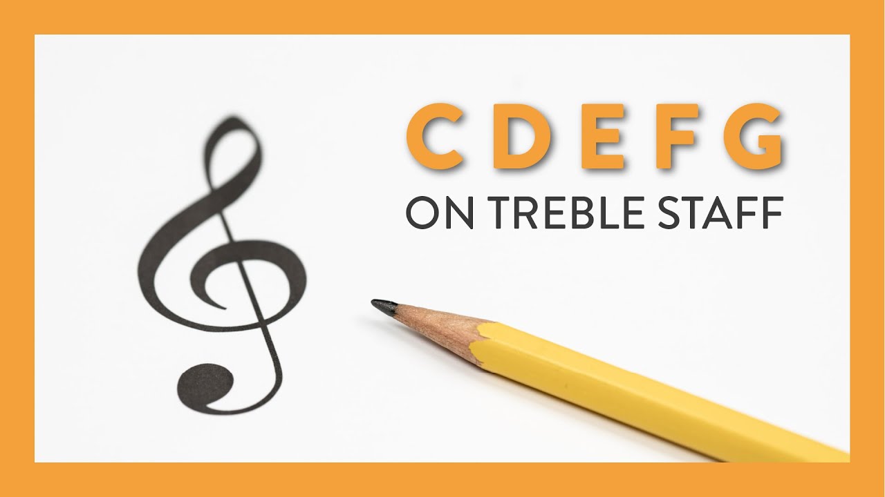 How to Find and Play C D E F and G in the Treble Clef