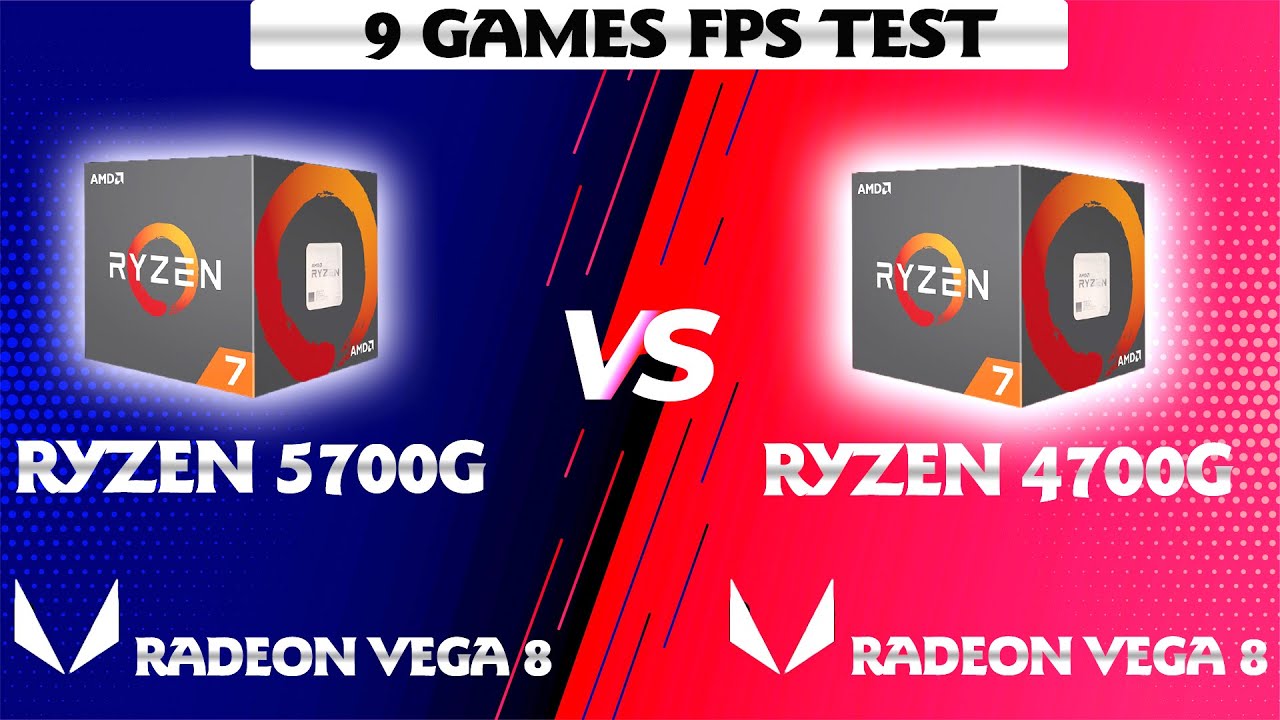 AMD RYZEN 4700G VS RYZEN 5700G GAMİNG FPS TEST /  Benchmark Radeon Vega 8 Graphics Gpu