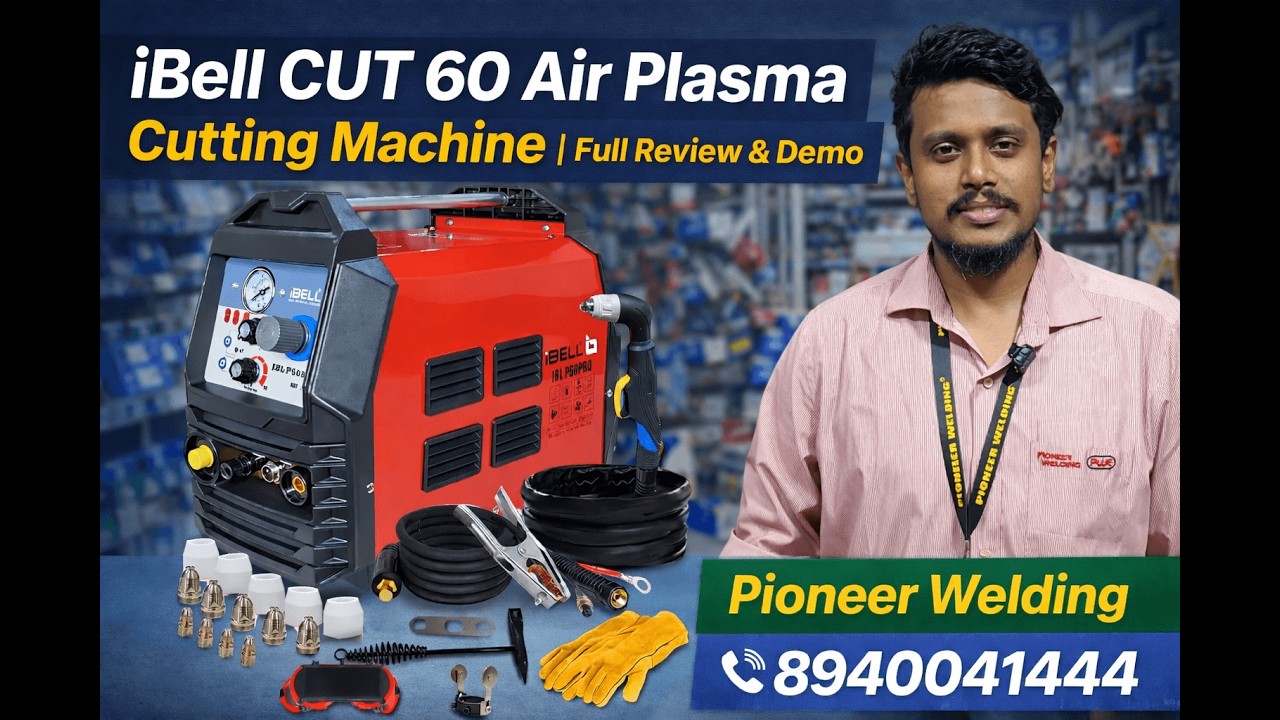 iBell CUT 60 Air Plasma Cutting Machine | Full Review & Demo Pioneer Welding 8940041444
