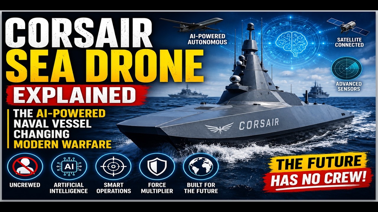 Corsair Sea Drone Explained: The AI Powered Naval Vessel Changing Modern Warfare #US #Iran #Russia