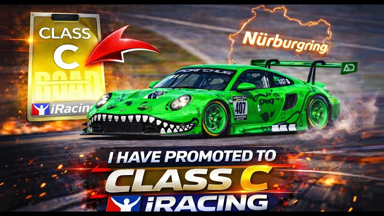 How I got promoted to Class C in iRacing | Porsche 911 GT3 R at Nürburgring Nordschleife