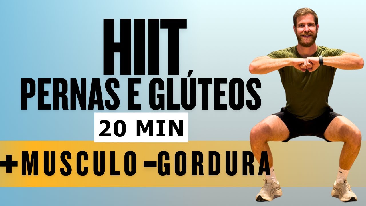20 MIN HIIT para definir pernas e queimar gordura - INTENSO - em casa, sem equipamentos