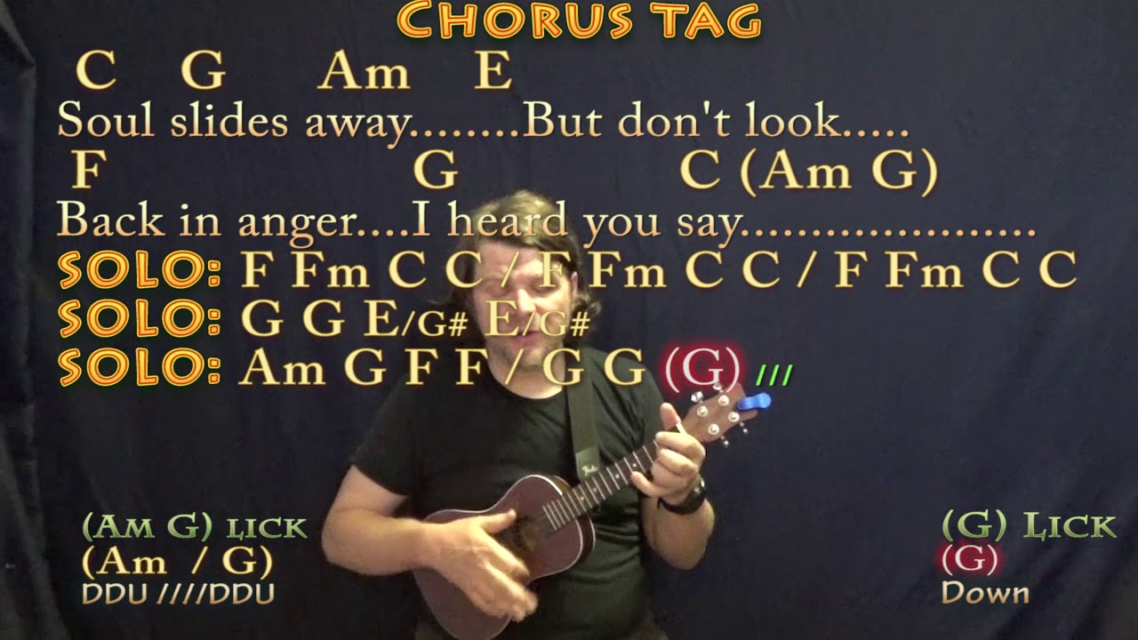 Don't Look Back In Anger (Oasis) Ukulele Cover Lesson in C with Chords/Lyrics