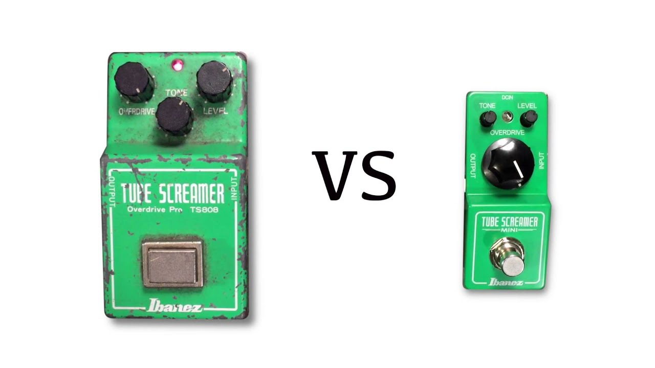 Vintage TS808 vs Tube Screamer Mini