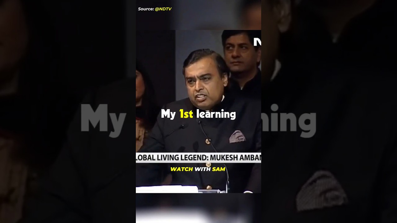 3 Lessons For New Generation - Mukesh Ambani 💸📚💯