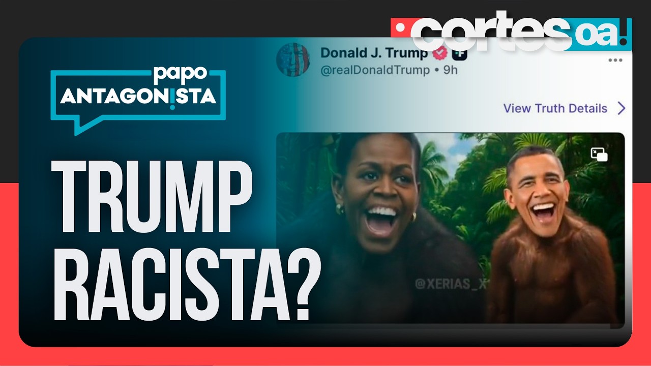 Donald Trump posta vídeo com casal Obama como macacos